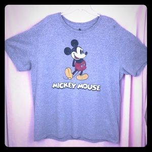 Disney Gray Mickey Mouse Distressed Shirt - 2XL